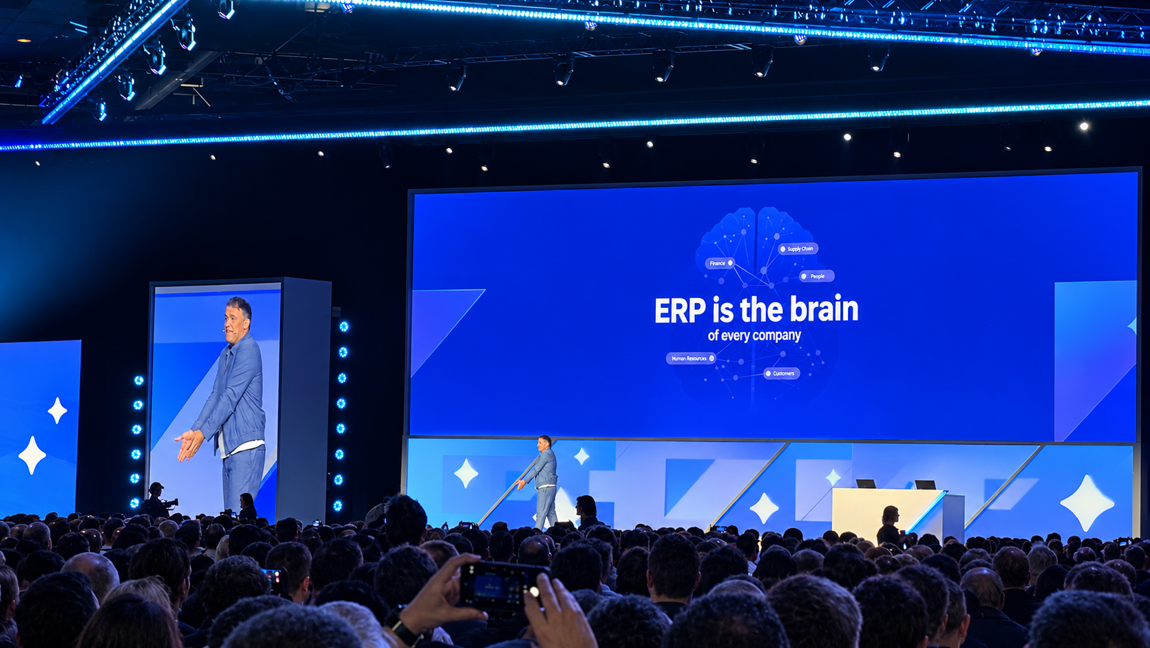 SAP SAPPHIRE 2026 Orlando keynote stage: "ERP is the brain of every company"