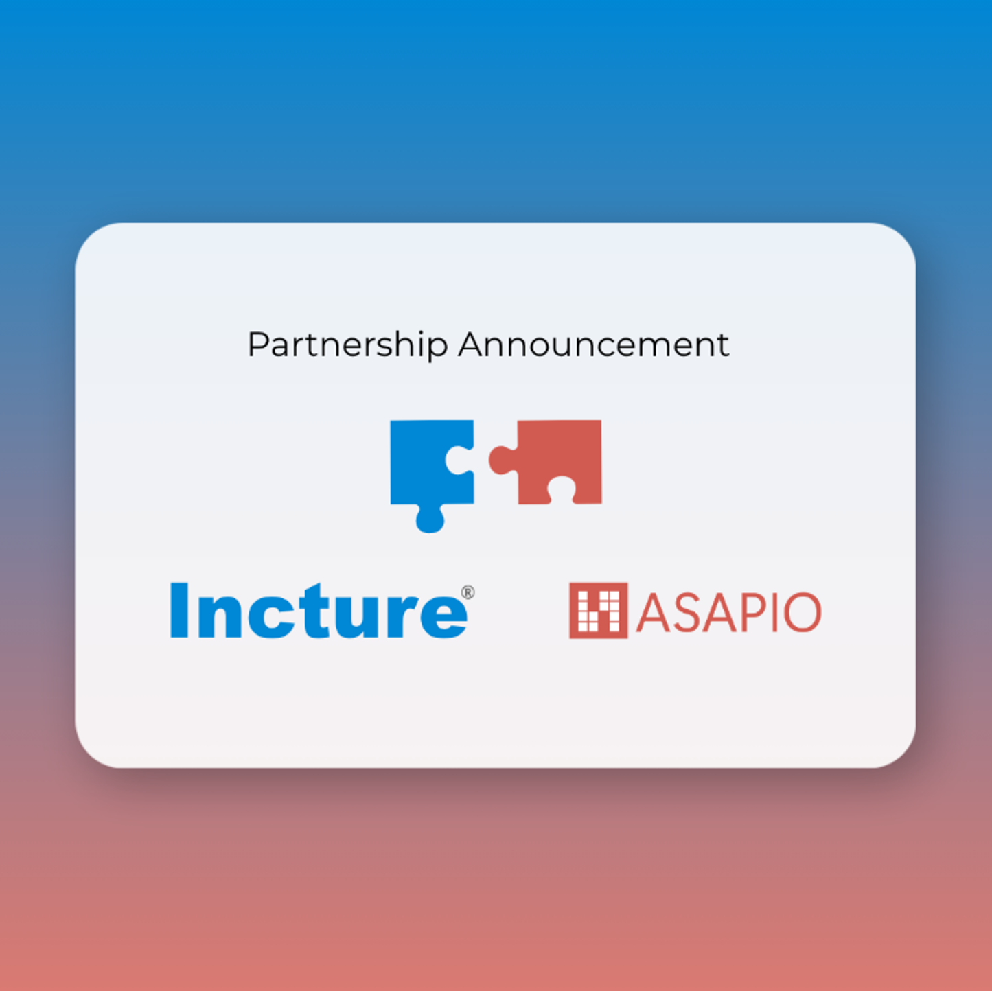 Partnership Announcement: Incture and ASAPIO