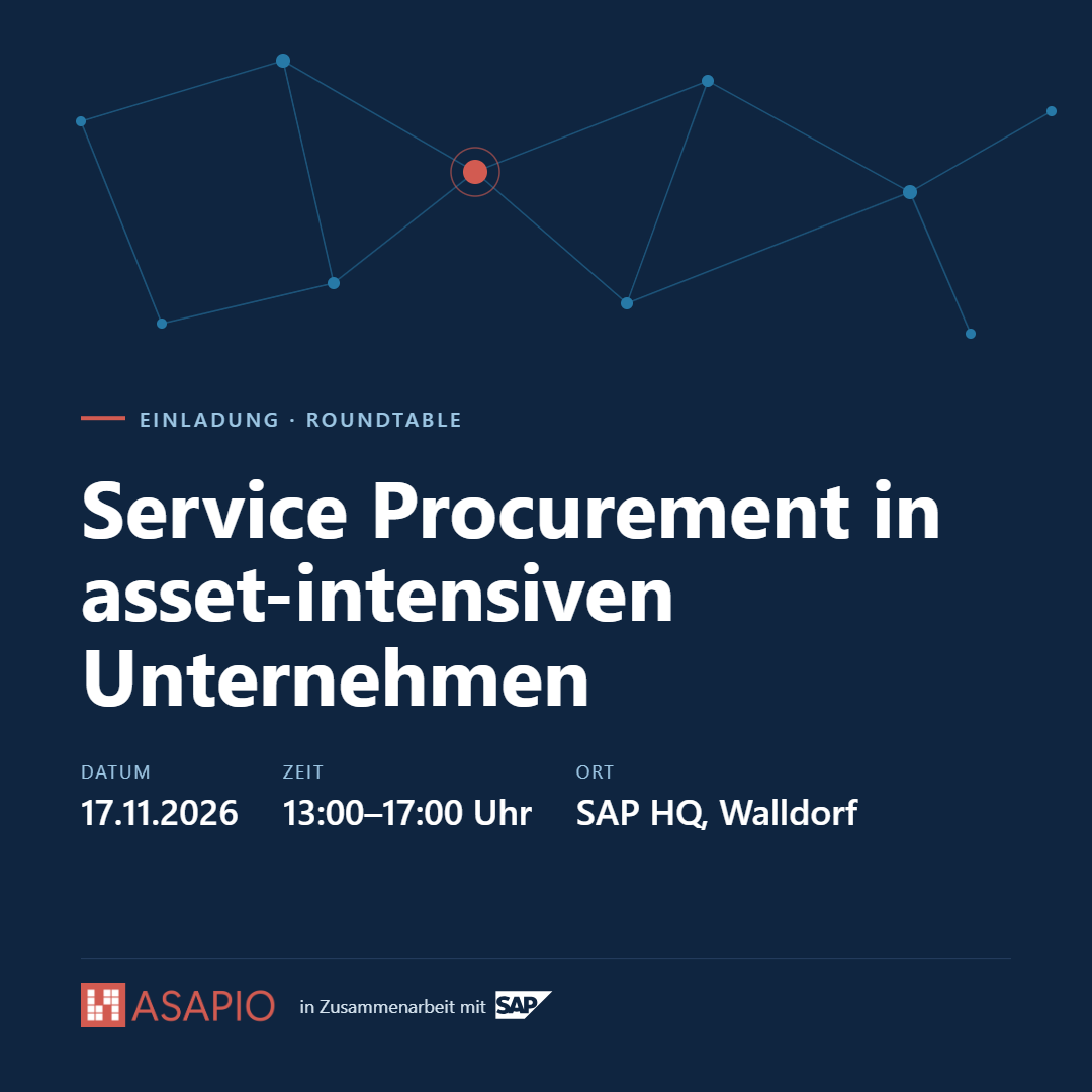 Roundtable Service Procurement, 17. November 2026, SAP HQ Walldorf