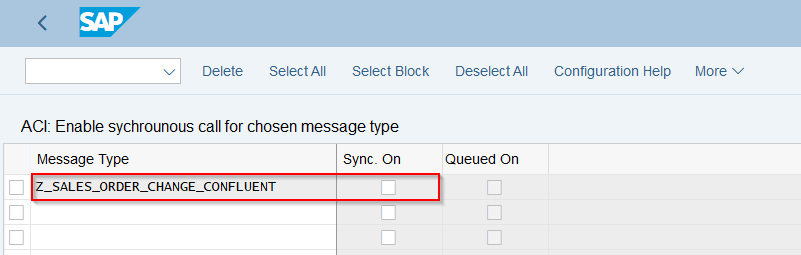 Unchecking Sync. On for a message type to enable Batch Job delivery