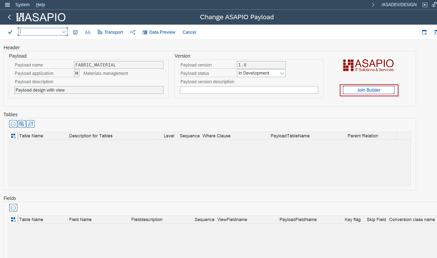 SWE2 event linkage for Fabric