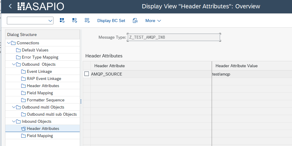 AMQP inbound header attributes