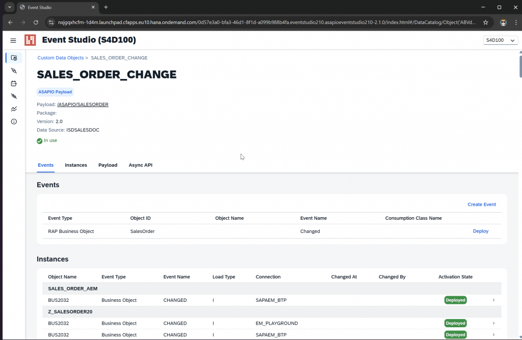 ASAPIO Event Studio – Custom Data Objects