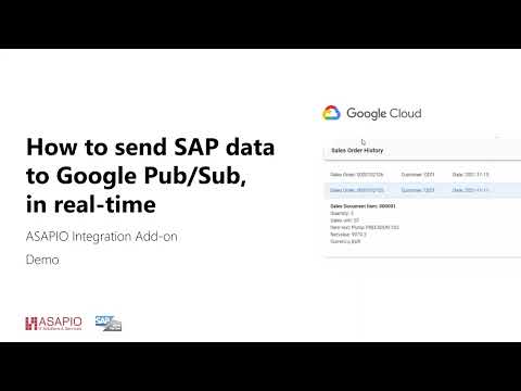 SAP to Google PubSub demo