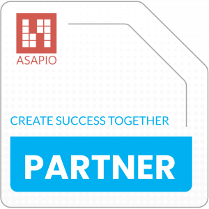 Flat image of the ASAPIO Partner Badge