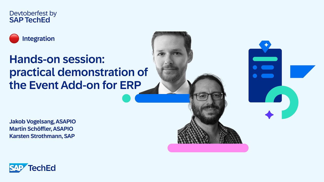 Banner for ASAPIO's second session on SAP's 2025 Devtoberfest.