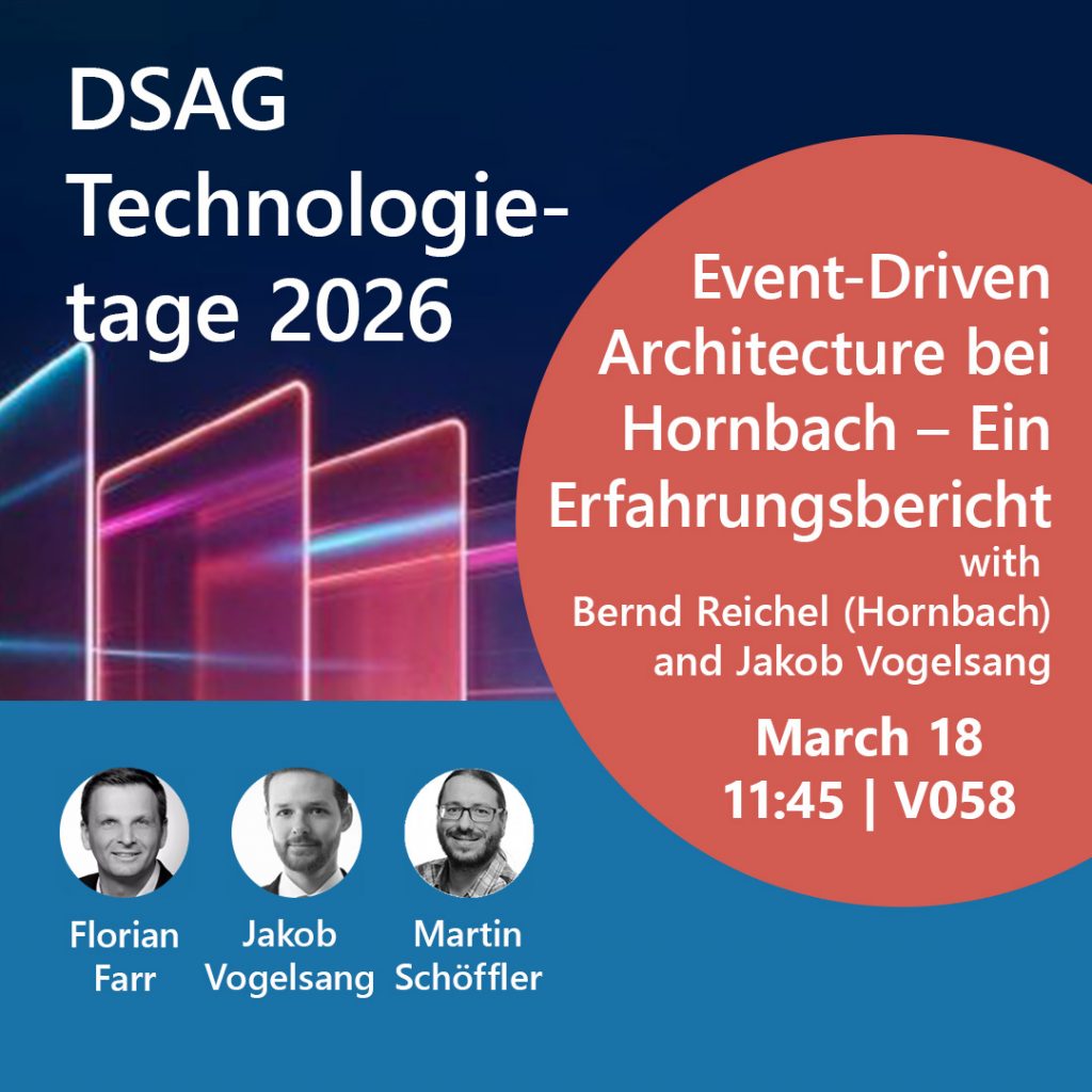 ASAPIO's Banner for DSAG Technologietage 2026