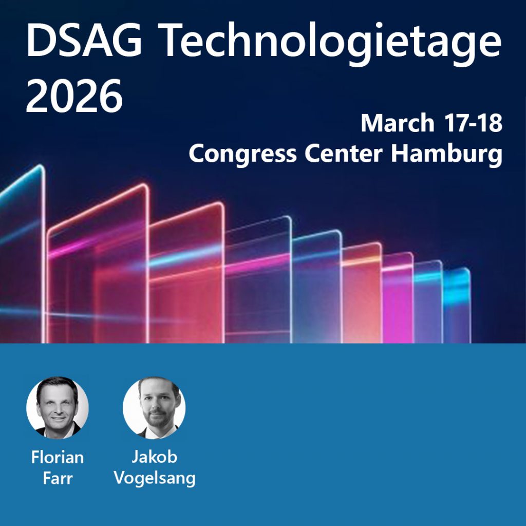 DSAG Technologietage 2026 – March 17-18